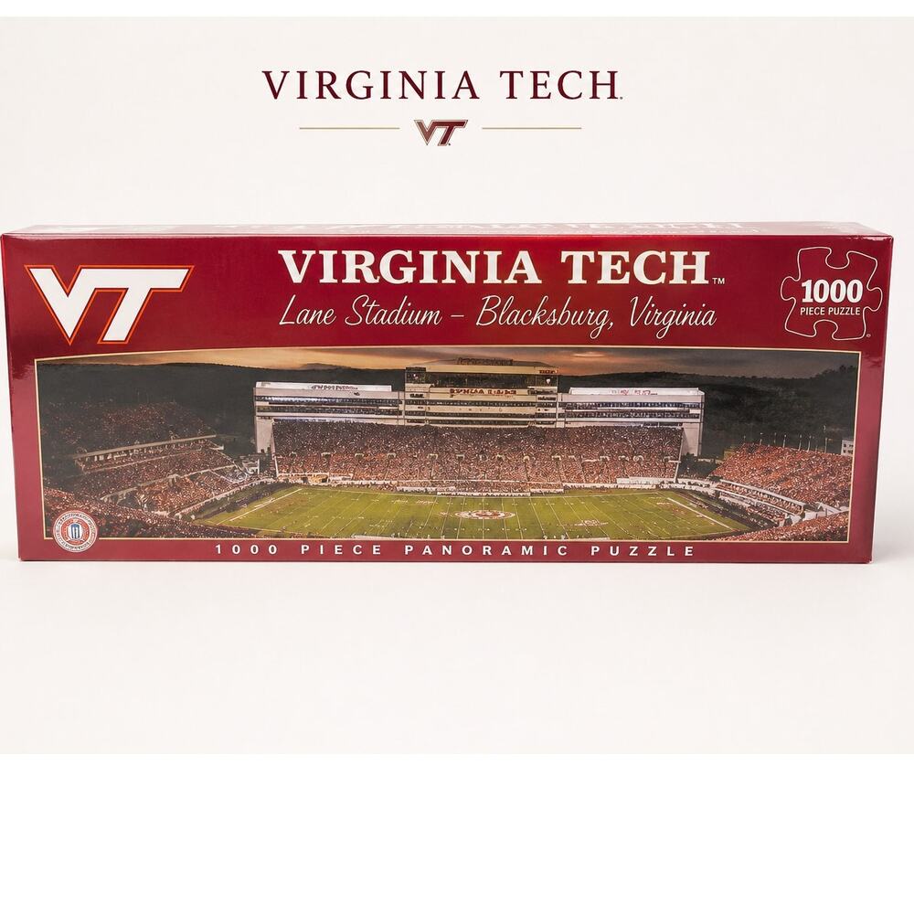 Virginia Tech Hokies Lane Stadium 1000 Piece Panoramic Puzzle NCAA VT Fan Gift